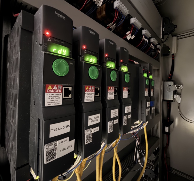 PLC and VFD commissioning